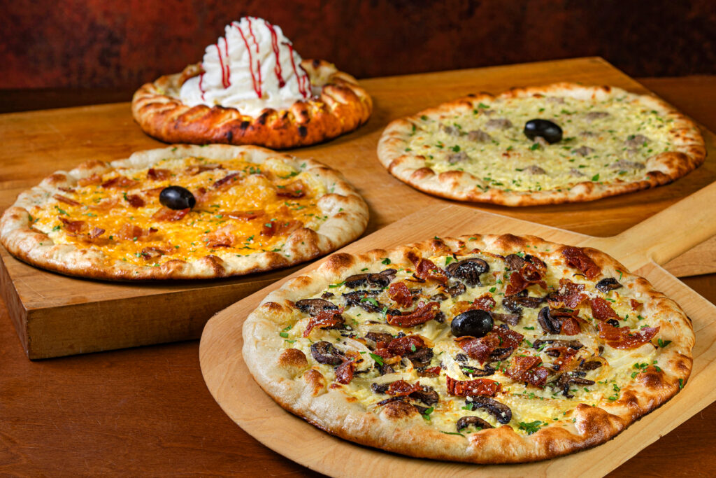 Four weekend brunch pizzas from Bertucci's