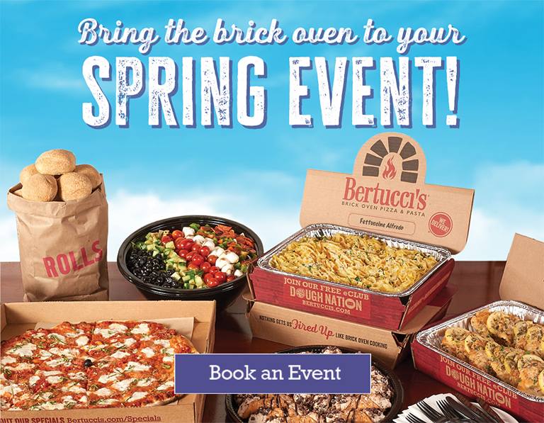 Bring the brick oven to your Spring Event! Book an event